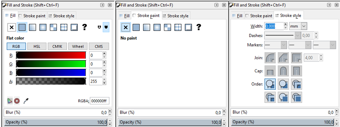 Settings for laser engraving